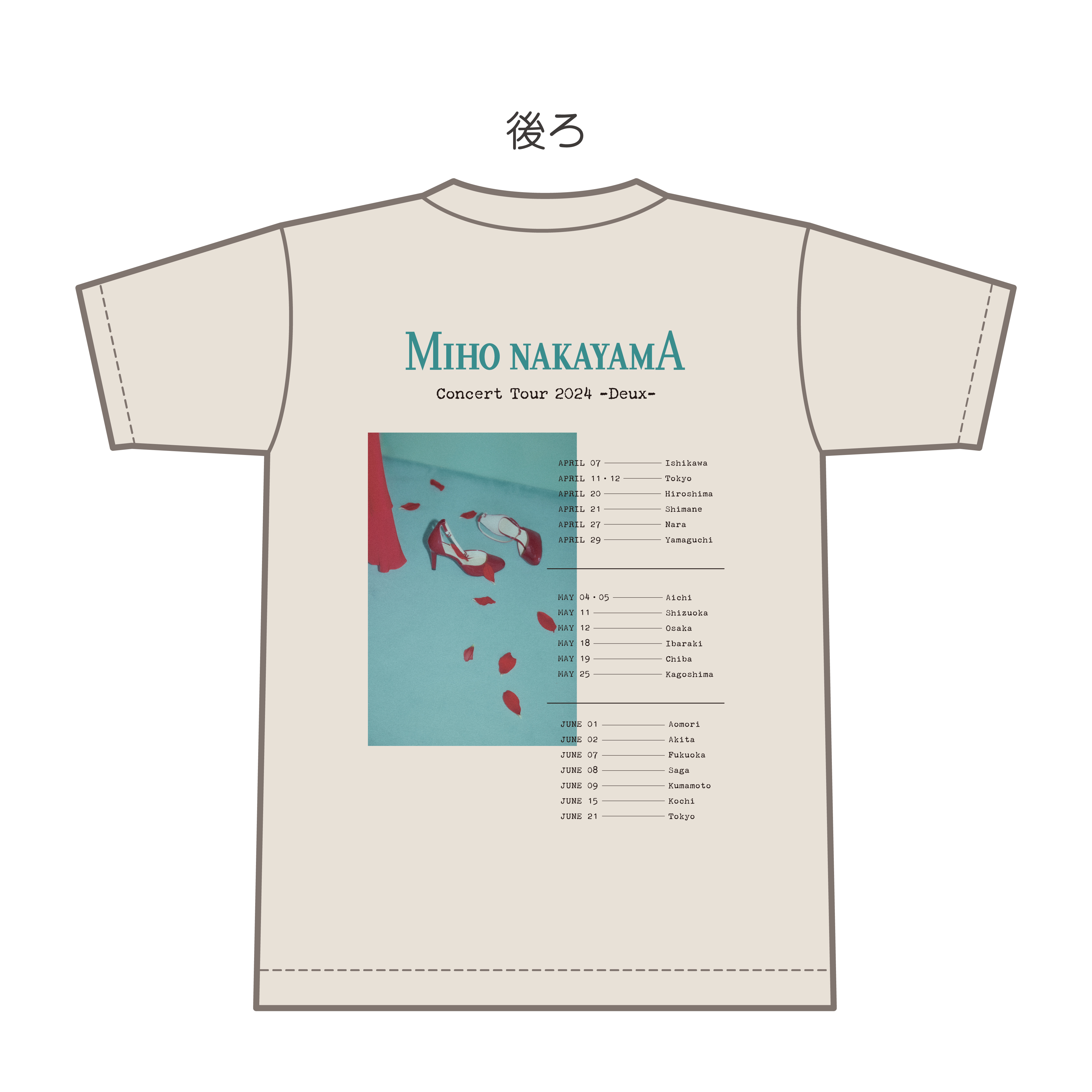 Miho Nakayama Concert Tour 2024 -Deux- Tシャツ(バニラホワイト)