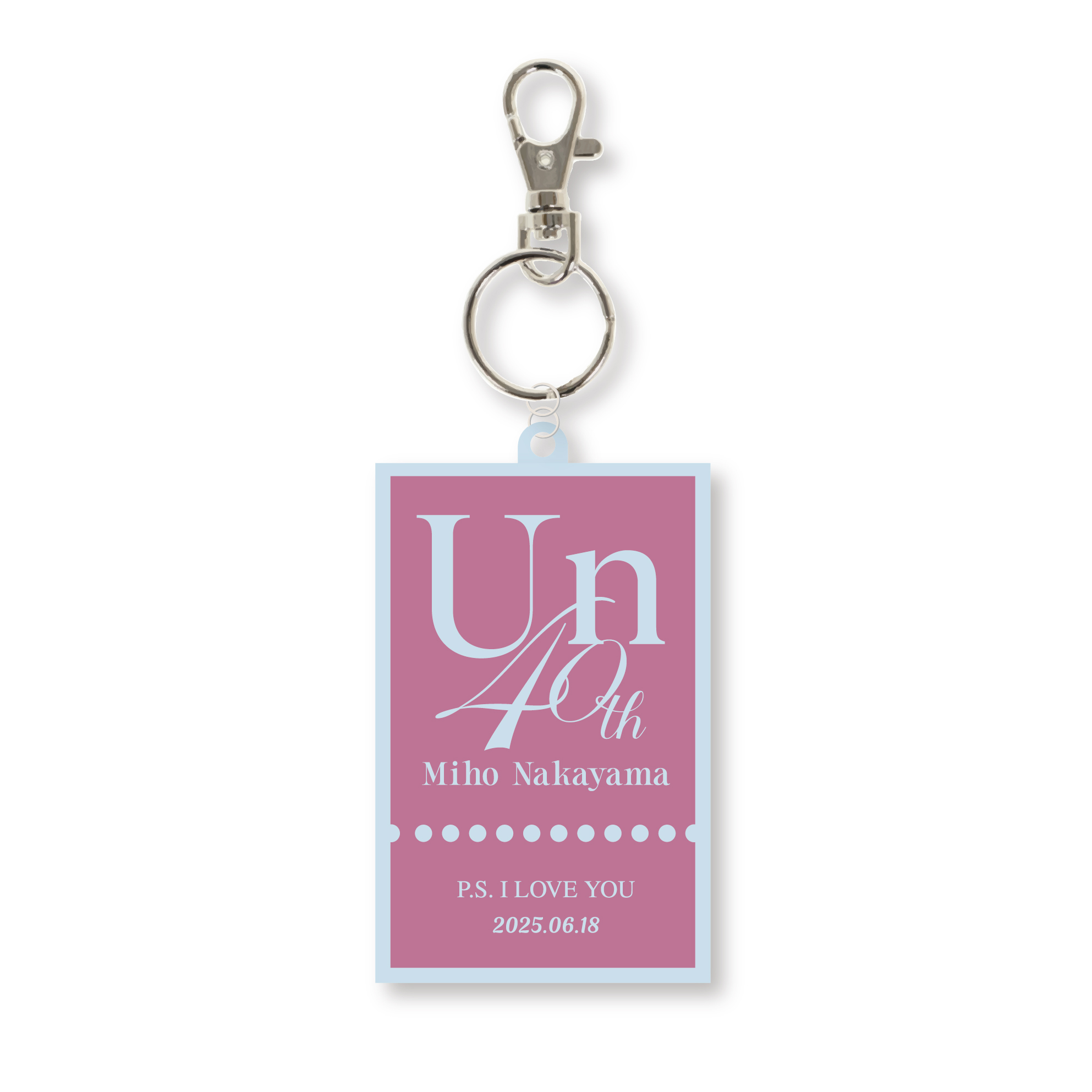 中山美穂 40th Anniversary Concert -Un- ~ P.S. I LOVE YOU ~ ラバーキーホルダー