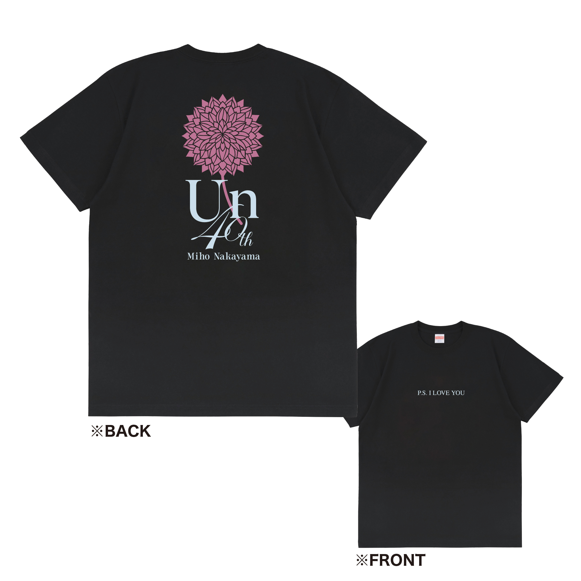 中山美穂 40th Anniversary Concert -Un- ～ P.S. I LOVE YOU ～ Tシャツ
