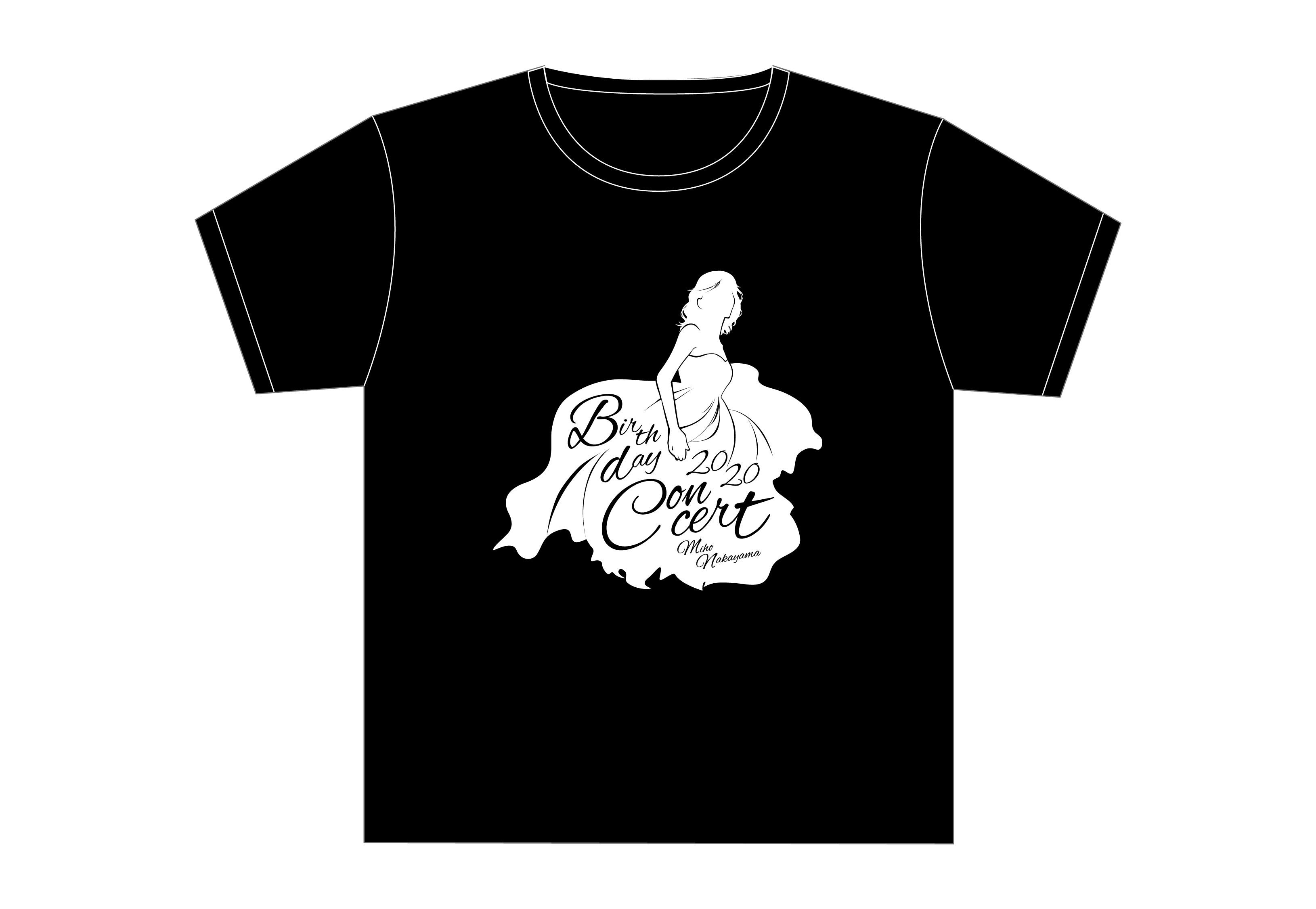 【再販・予約販売】MIHO NAKAYAMA BIRTHDAY CONCERT Tシャツ(シルエット)
